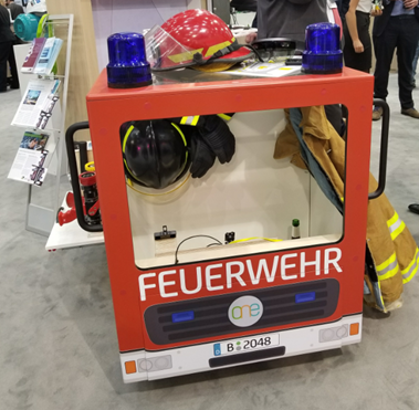 hhpberlin hannover messe fire protection company - feuerwehr display