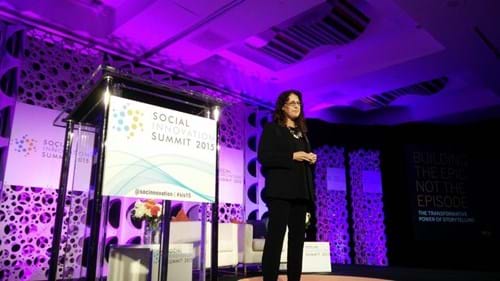 Melissa Waggener Zorkin gives keynote address at the Social Innovation Summit